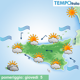 Mappa pomeriggio per la giornata del 2026-03-05