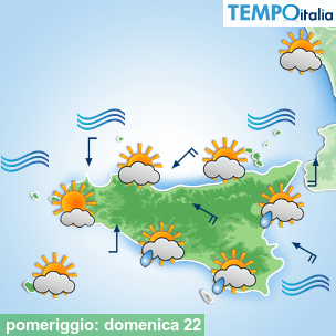 Mappa pomeriggio per la giornata del 2026-03-22
