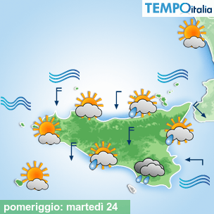 Mappa pomeriggio per la giornata del 2026-03-24