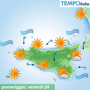 Mappa pomeriggio per la giornata del 2026-04-24