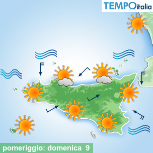Mappa pomeriggio per la giornata del 2026-08-09