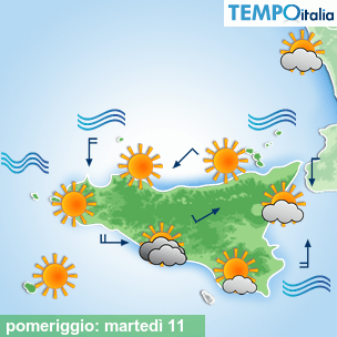 Mappa pomeriggio per la giornata del 2026-08-11