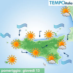 Mappa pomeriggio per la giornata del 2026-08-13