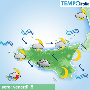 Mappa sera per la giornata del 2025-12-05