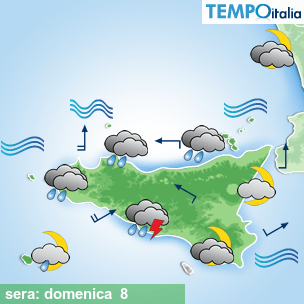 Mappa sera per la giornata del 2026-02-08