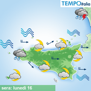 Mappa sera per la giornata del 2026-02-16