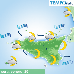 Mappa sera per la giornata del 2026-02-20