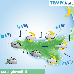 Mappa sera per la giornata del 2026-03-05
