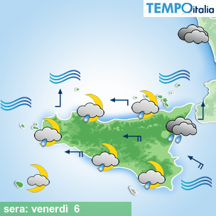 Mappa sera per la giornata del 2026-03-06