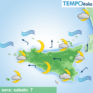 Mappa sera per la giornata del 2026-03-07