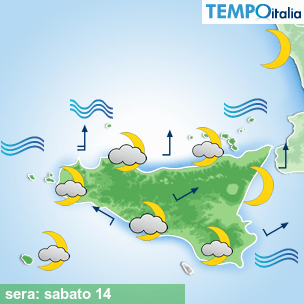 Mappa sera per la giornata del 2026-03-14