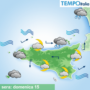 Mappa sera per la giornata del 2026-03-15