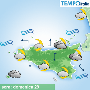 Mappa sera per la giornata del 2026-03-29