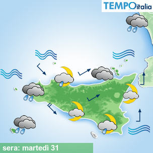 Mappa sera per la giornata del 2026-03-31