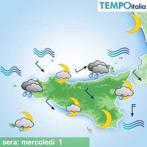 Mappa sera per la giornata del 2026-04-01