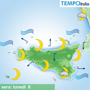 Mappa sera per la giornata del 2026-04-06