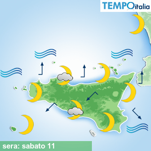 Mappa sera per la giornata del 2026-04-11