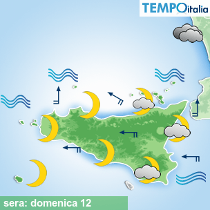 Mappa sera per la giornata del 2026-04-12