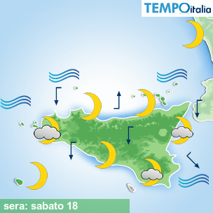 Mappa sera per la giornata del 2026-04-18