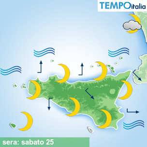 Mappa sera per la giornata del 2026-04-25