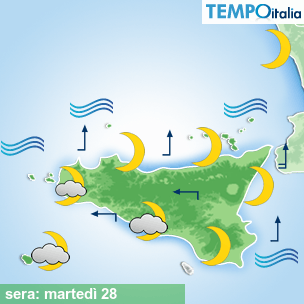 Mappa sera per la giornata del 2026-04-28
