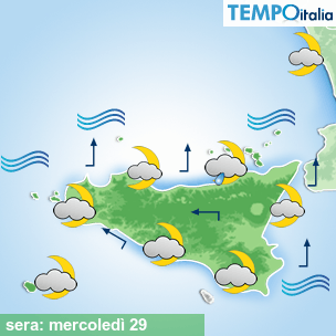 Mappa sera per la giornata del 2026-04-29