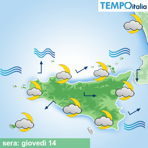 Mappa sera per la giornata del 2026-05-14