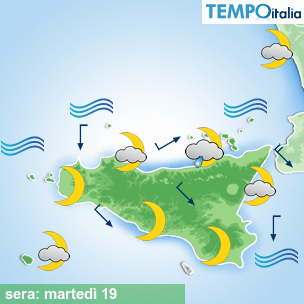Mappa sera per la giornata del 2026-05-19