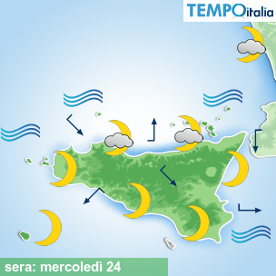 Mappa sera per la giornata del 2026-06-24