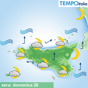 Mappa sera per la giornata del 2026-07-26