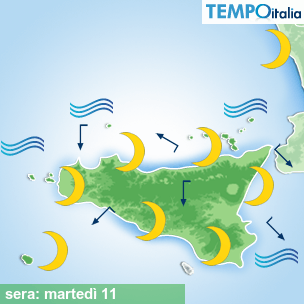 Mappa sera per la giornata del 2026-08-11
