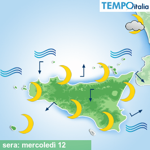 Mappa sera per la giornata del 2026-08-12