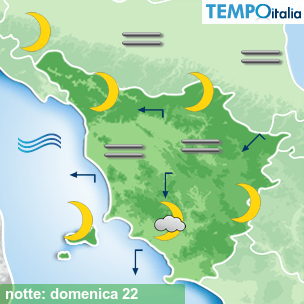 Mappa notte per la giornata del 2026-02-22