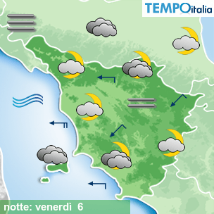 Mappa notte per la giornata del 2026-03-06