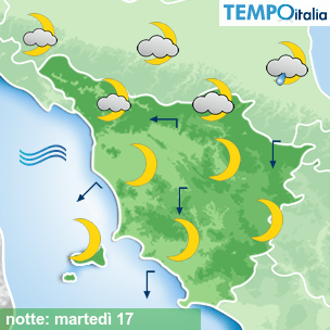 Mappa notte per la giornata del 2026-03-17
