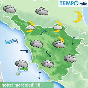 Mappa notte per la giornata del 2026-03-18