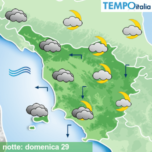 Mappa notte per la giornata del 2026-03-29