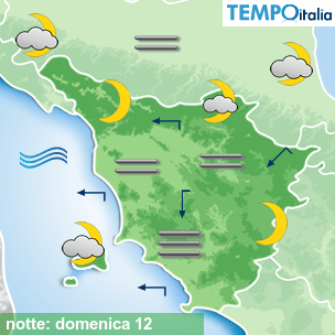 Mappa notte per la giornata del 2026-04-12
