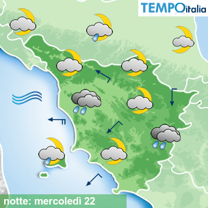 Mappa notte per la giornata del 2026-04-22