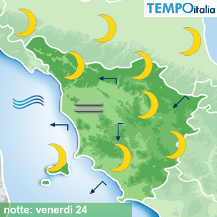 Mappa notte per la giornata del 2026-04-24