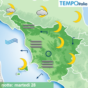 Mappa notte per la giornata del 2026-04-28