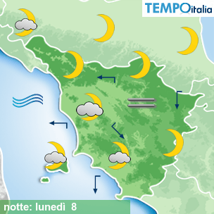 Mappa notte per la giornata del 2026-06-08