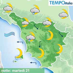 Mappa notte per la giornata del 2026-07-21