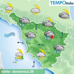 Mappa notte per la giornata del 2026-07-26