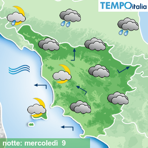 Mappa notte per la giornata del 2026-09-09