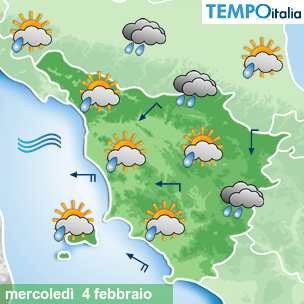 Mappa Giornaliera per la giornata di mercoledì 16 marzo