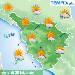 Mappa Giornaliera per la giornata di mercoledì 16 marzo
