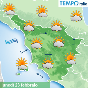 Mappa Giornaliera per la giornata di mercoledì 16 marzo