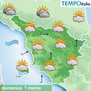 Mappa Giornaliera per la giornata di mercoledì 16 marzo