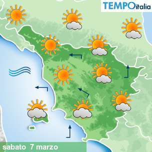 Mappa Giornaliera per la giornata di mercoledì 16 marzo